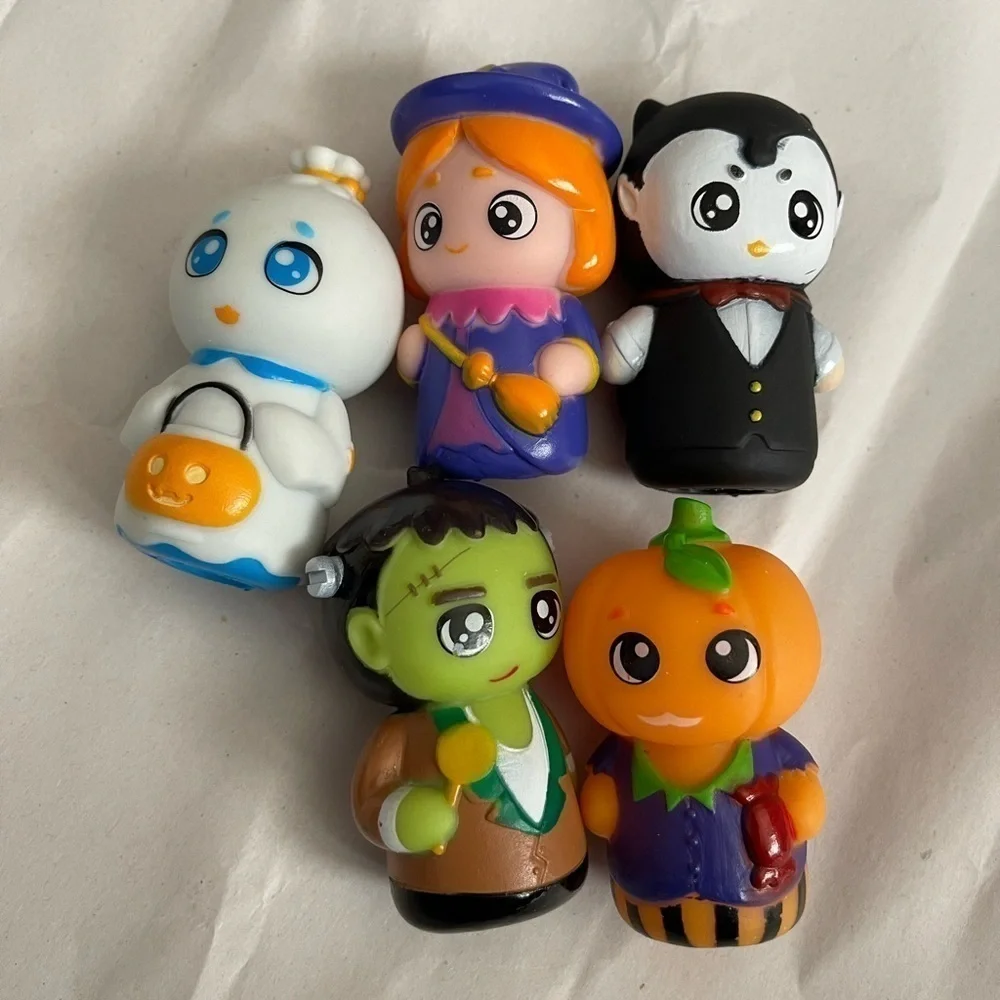 Halloween Characters 🧙‍♀️ 👻 🎃 🧛‍♂️ & Frankenstein Finger Puppets (5)